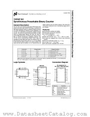 74VHC161 datasheet pdf National Semiconductor