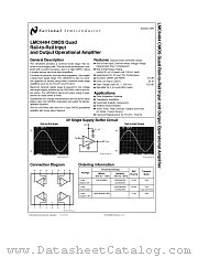 LMC6484 datasheet pdf National Semiconductor