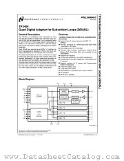 TP3404 datasheet pdf National Semiconductor