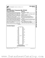 DS3885 datasheet pdf National Semiconductor