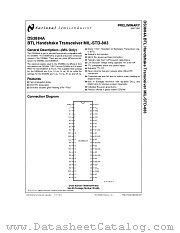 DS3884A-MIL datasheet pdf National Semiconductor