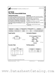 NC7SZ00 datasheet pdf National Semiconductor