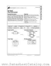 NC7SZ04 datasheet pdf National Semiconductor