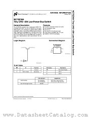 NC7SZ384 datasheet pdf National Semiconductor