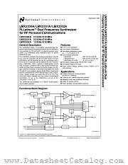 LMX2332A datasheet pdf National Semiconductor