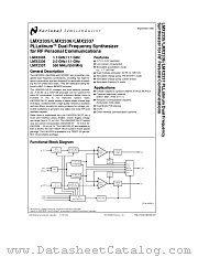 LMX2335 datasheet pdf National Semiconductor