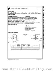 LMC7111 datasheet pdf National Semiconductor