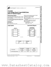 74LCX00 datasheet pdf National Semiconductor