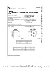 74LCX02 datasheet pdf National Semiconductor