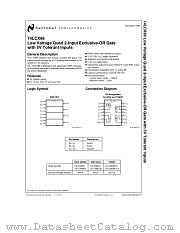 74LCX86 datasheet pdf National Semiconductor