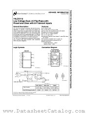 74LCX112 datasheet pdf National Semiconductor