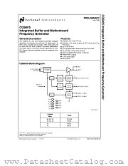 CGS605 datasheet pdf National Semiconductor