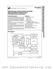 NM24C65XLZ datasheet pdf National Semiconductor