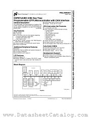COP87L84BC datasheet pdf National Semiconductor