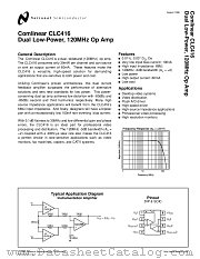 CLC416 datasheet pdf National Semiconductor