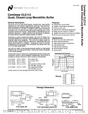 CLC115 datasheet pdf National Semiconductor
