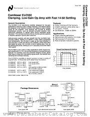 CLC502 datasheet pdf National Semiconductor