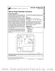 LMX3161 datasheet pdf National Semiconductor