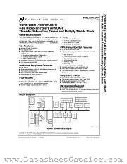 COP87L84FH datasheet pdf National Semiconductor