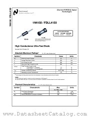FDLL4150 datasheet pdf National Semiconductor