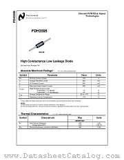 FDH3595 datasheet pdf National Semiconductor