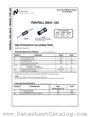 FDLL333 datasheet pdf National Semiconductor