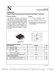 NDH8502P datasheet pdf National Semiconductor