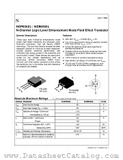 NDB6060L datasheet pdf National Semiconductor