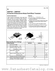 NDB7061 datasheet pdf National Semiconductor