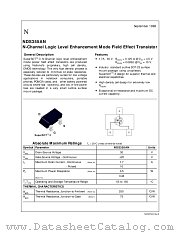 NDS355AN datasheet pdf National Semiconductor