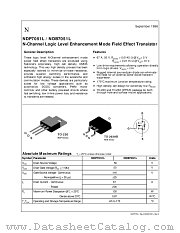 NDB7051L datasheet pdf National Semiconductor