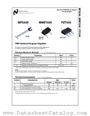 PZTA56 datasheet pdf National Semiconductor