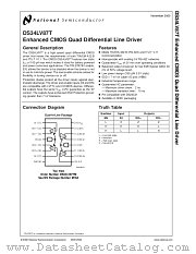 DS34LV87T datasheet pdf National Semiconductor