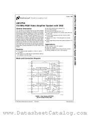 LM1279A datasheet pdf National Semiconductor
