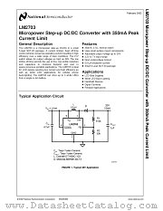 LM2703 datasheet pdf National Semiconductor
