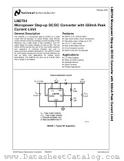 LM2704 datasheet pdf National Semiconductor