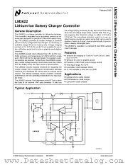 LM3622 datasheet pdf National Semiconductor