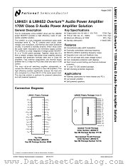LM4651 datasheet pdf National Semiconductor