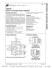 LM4752 datasheet pdf National Semiconductor