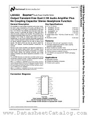 LM4868 datasheet pdf National Semiconductor