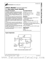 LM4879 datasheet pdf National Semiconductor
