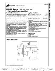LM4889 datasheet pdf National Semiconductor