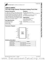 LM9820 datasheet pdf National Semiconductor