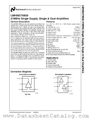 LMH6658 datasheet pdf National Semiconductor