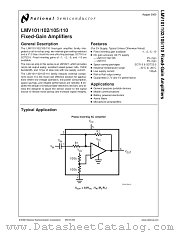 LMV101 datasheet pdf National Semiconductor