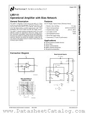 LMV111 datasheet pdf National Semiconductor