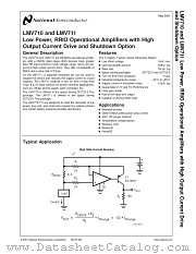 LMV711 datasheet pdf National Semiconductor