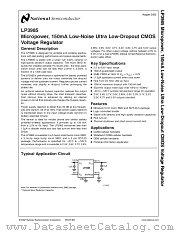 LP3985 datasheet pdf National Semiconductor