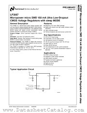 LP3987 datasheet pdf National Semiconductor