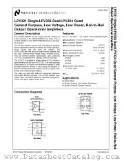 LPV358 datasheet pdf National Semiconductor